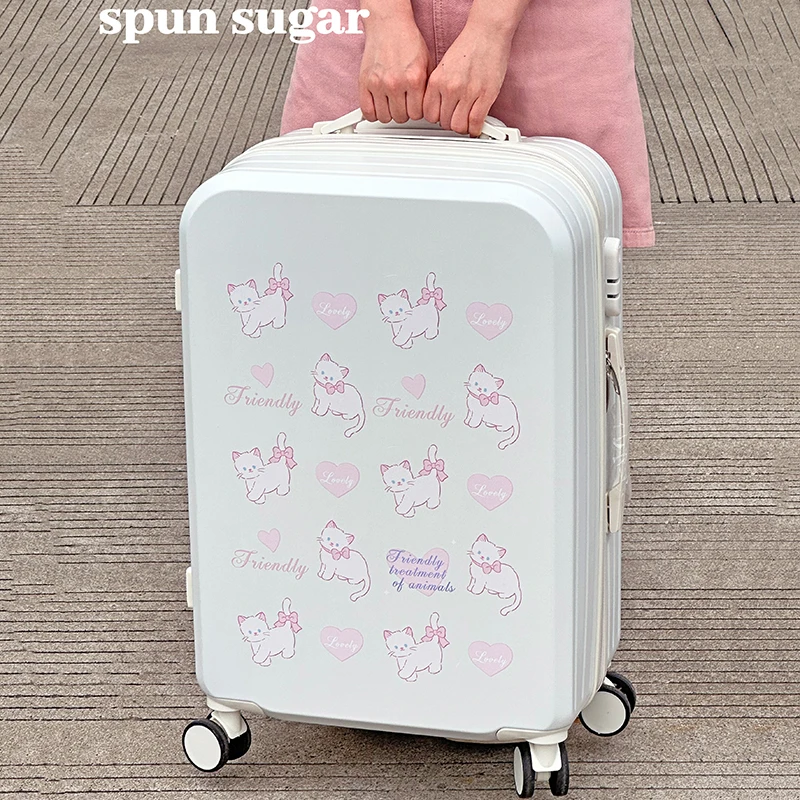 Pink Kitty  Suitcase Trolley box 20/26 \