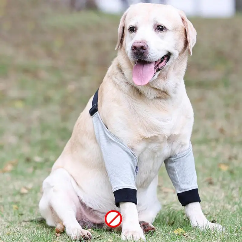 Pet Dog Elbow Brace Front Leg Sleeve Anti-Lick Wound Shoulder Support Elbow Protector Breathable For Small Medium Large Dogs