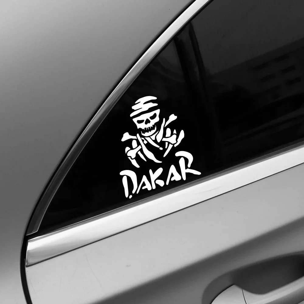 Creative Car Stickers Skeleton Bone Pattern DAKAR Vinyl Decal Waterproof Personalized Auto Body Universal Decoration Accessories