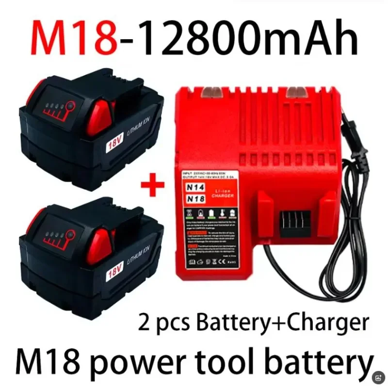 

Сменный литиевый аккумулятор для Milwaukee M18, 18 В, 6000 мАч, 18650, для Milwaukee 48-11-1860 48-11-1850, 48-11-1840, аккумулятор для инструментов