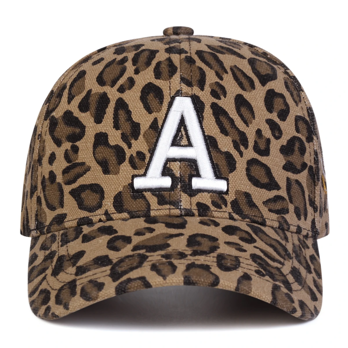 للجنسين حرف التطريز ليوبارد طباعة قبعات البيسبول الربيع والخريف في الهواء الطلق قابل للتعديل قبعات عادية واقية من الشمس قبعة قبعة رياضية #5