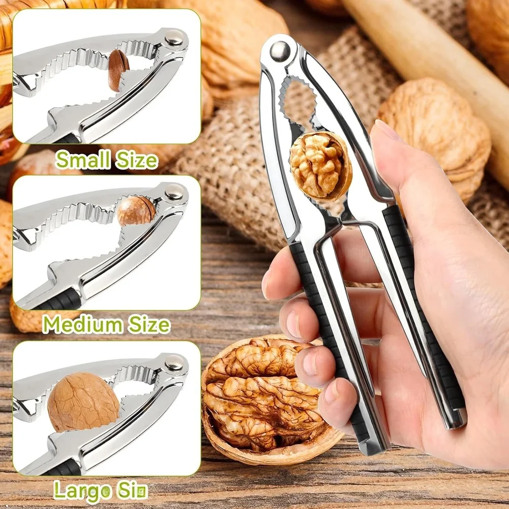For Nutcracker Set 2PCS Alloy For Durable NonSlip Grip for Easy Cracking of Walnuts Pecans Hazelnuts and Seafood Kitchen Tool