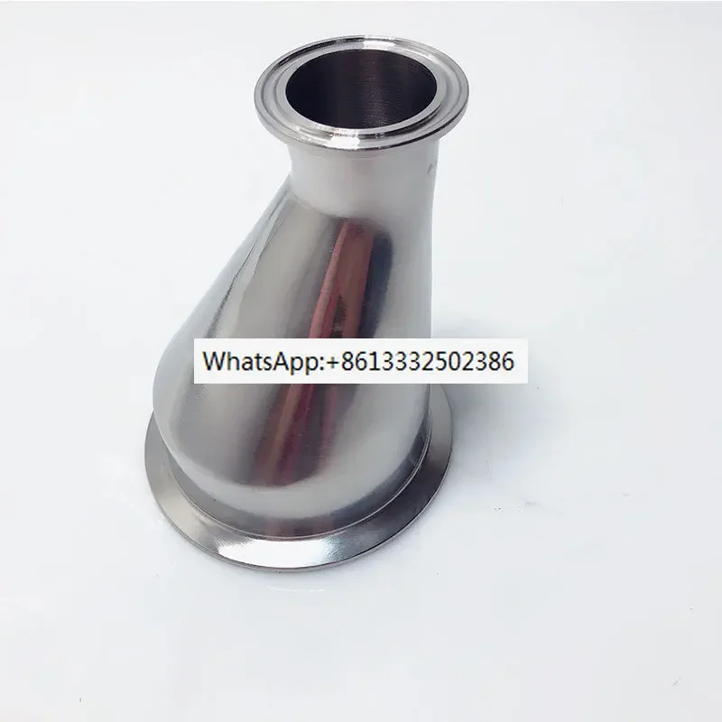 2pcs Quick installation/eccentric reducer/304 stainless steel/clamp type/reducing pipe joint/eccentric reducing flange plate