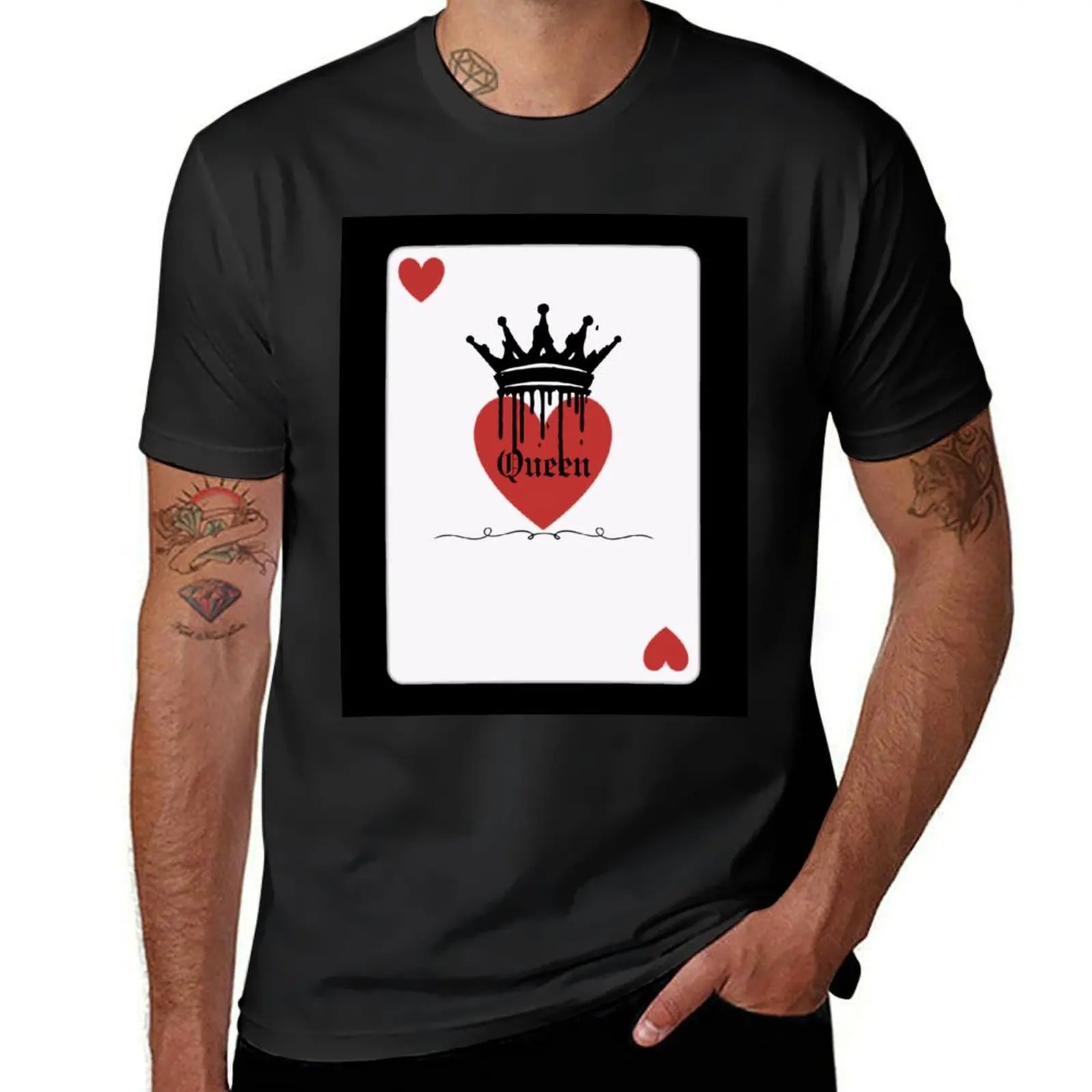 

Copy of Queen of hearts T-Shirt sweat boys animal print mens t shirts