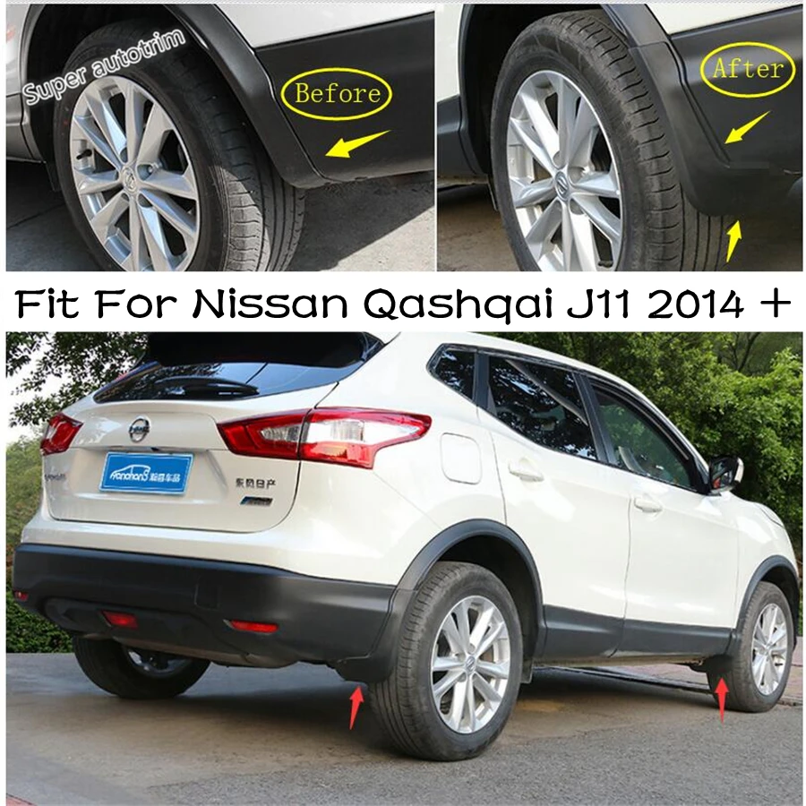 

4PCS Car Mudguards Mud Flaps Splash Guards Fender Protection Kit Fit For Nissan Qashqai J11 2014 - 2020 Exterior Accessories