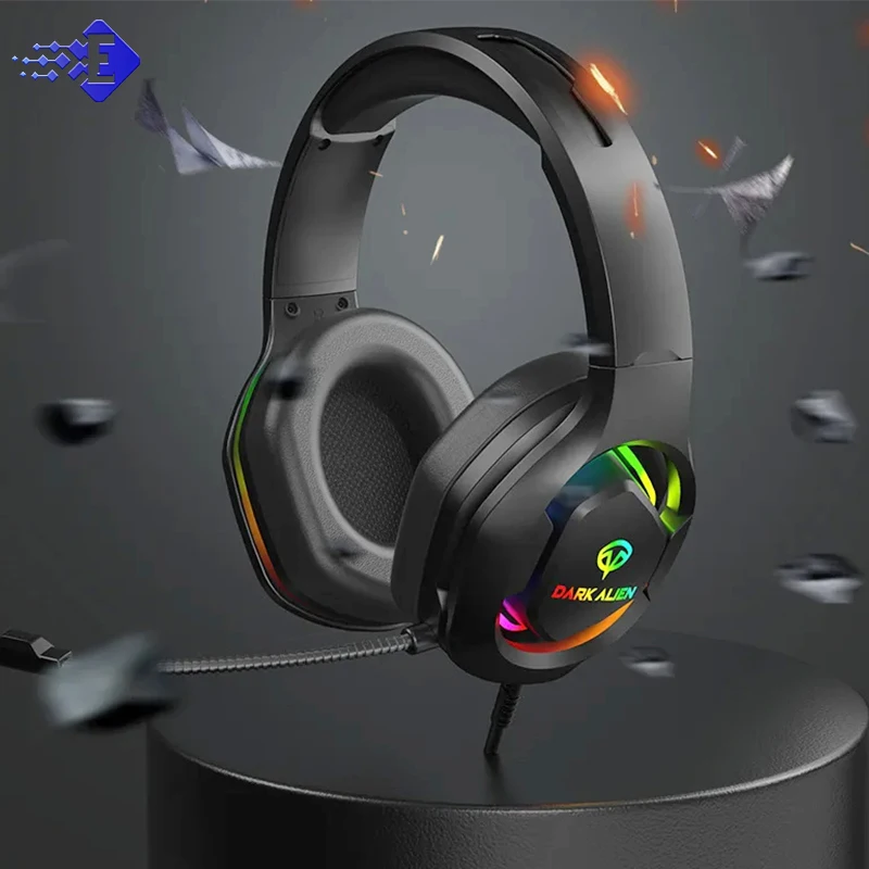 

Игровые наушники для ПК/PS4/PS5 EKSA E1000 7,1, игровая гарнитура Surround RGB, геймерские проводные USB наушники с шумоподавляющим микрофоном