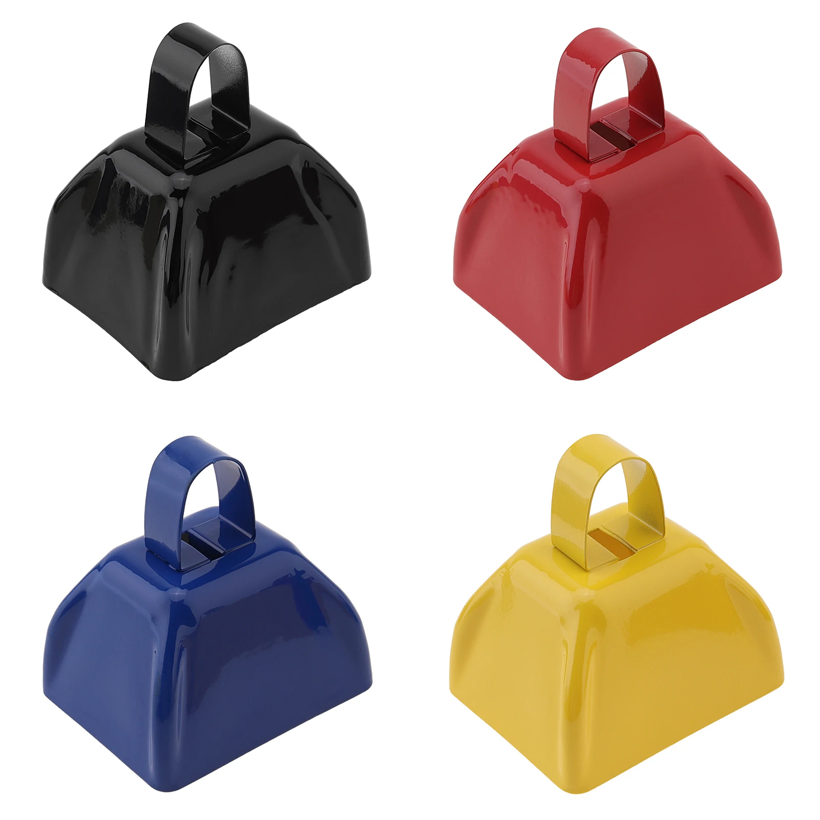 3 inch Metal Cowbell for Football Games & Celebration Parties, Loud Sports Noisemaker 4 Colors for Optional