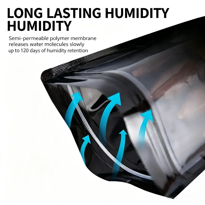 Portable Cigar Humidor Bag 5 Cigars Capacity Sealed Moisture Retention Cigar Storage Pouch Outdoor Waterproof Cigar Humidity Bag