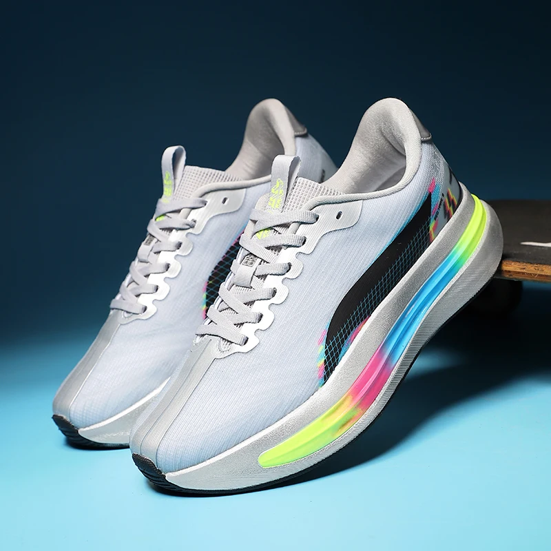 Men's Running Shoes Luxury shoes Trainer Shoes Couple Outdoor Sneakers Breathable Mesh Off-road Cushioning Race Non-Slip Fashion