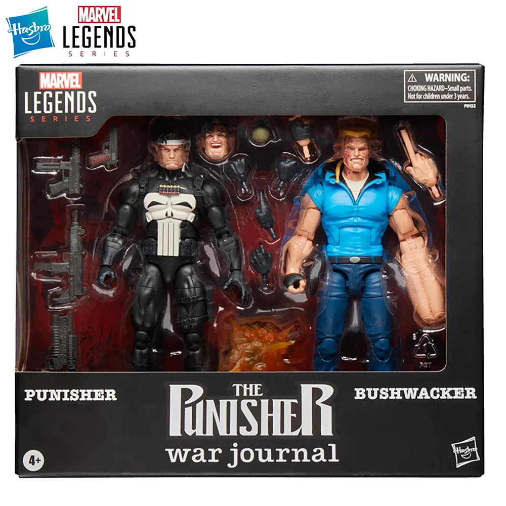 

[In-Stock] Hasbro Marvel Legends Series Punisher and Bushwacker (The Punisher War Journal) 15cm 2-Pack Anime Figure Model Toys