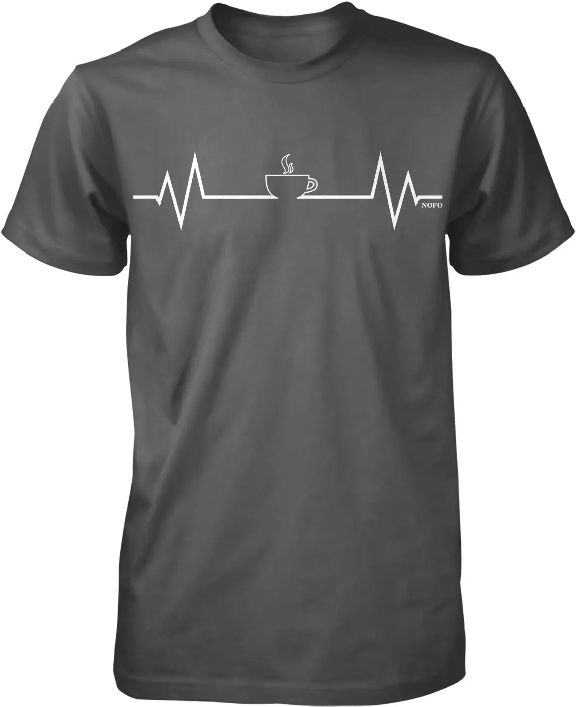 Coffee Heartbeat I love Men's T shirt NOFO_00616