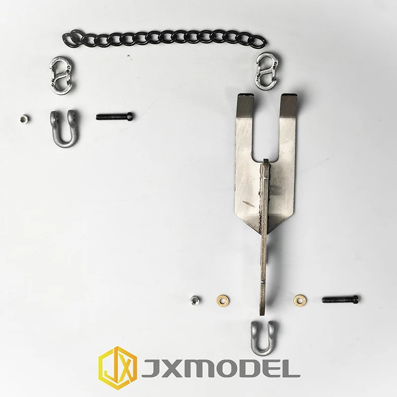 Stainless Steel Self‑unloading Chain Lifting Hook Upgrade Part for 1/14 JXmodel RC Steel Girder Truck Model