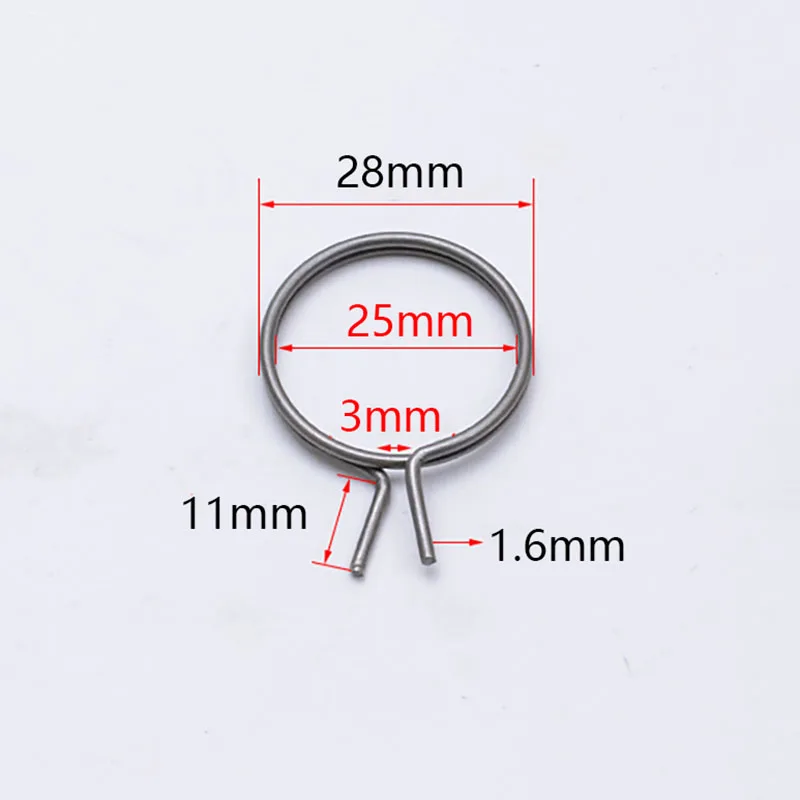 1.6x28x11mm Anti-theft Door Lock Torsion Spring Repaired Metal Coil Replacement Accessories Parts for Electronic Locks Handle