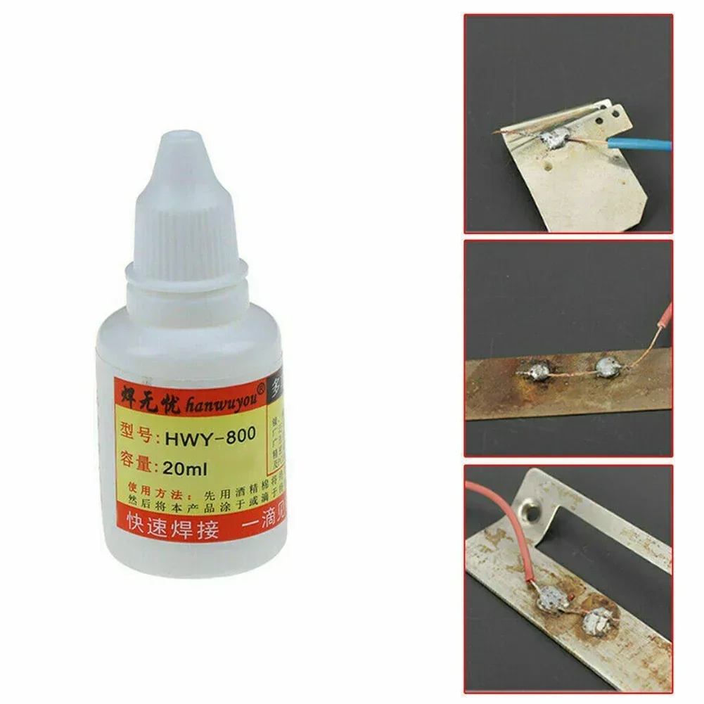 1/3pcs 20ml Stainless Steel Flux Soldering Paste Stainless Steel Liquid Solder Tool Liquid Welding Glue Material Soldering Tools