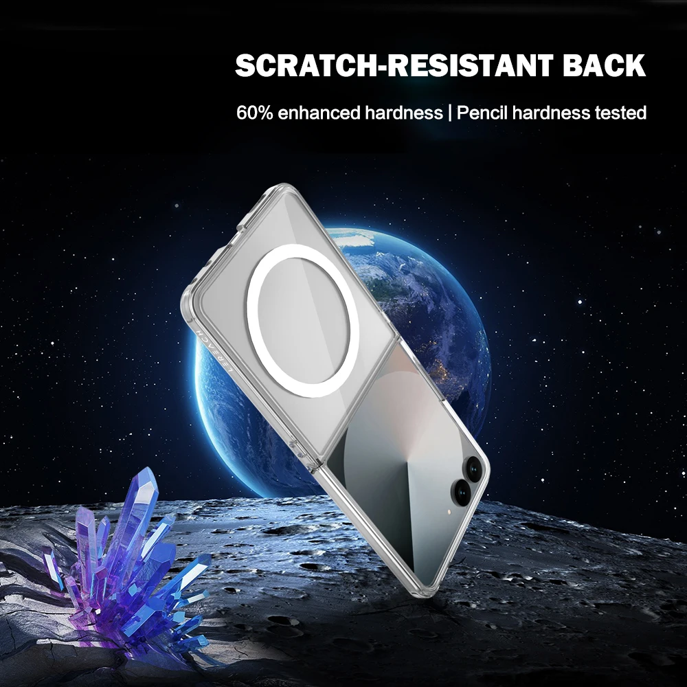 Für Samsung Galaxy Z Flip 8 Hülle Magnetische Hartabdeckung TPU+PC Klare Sturzsichere Handyhülle Für Samsung Galaxy Z Flip 8 – Detail 6