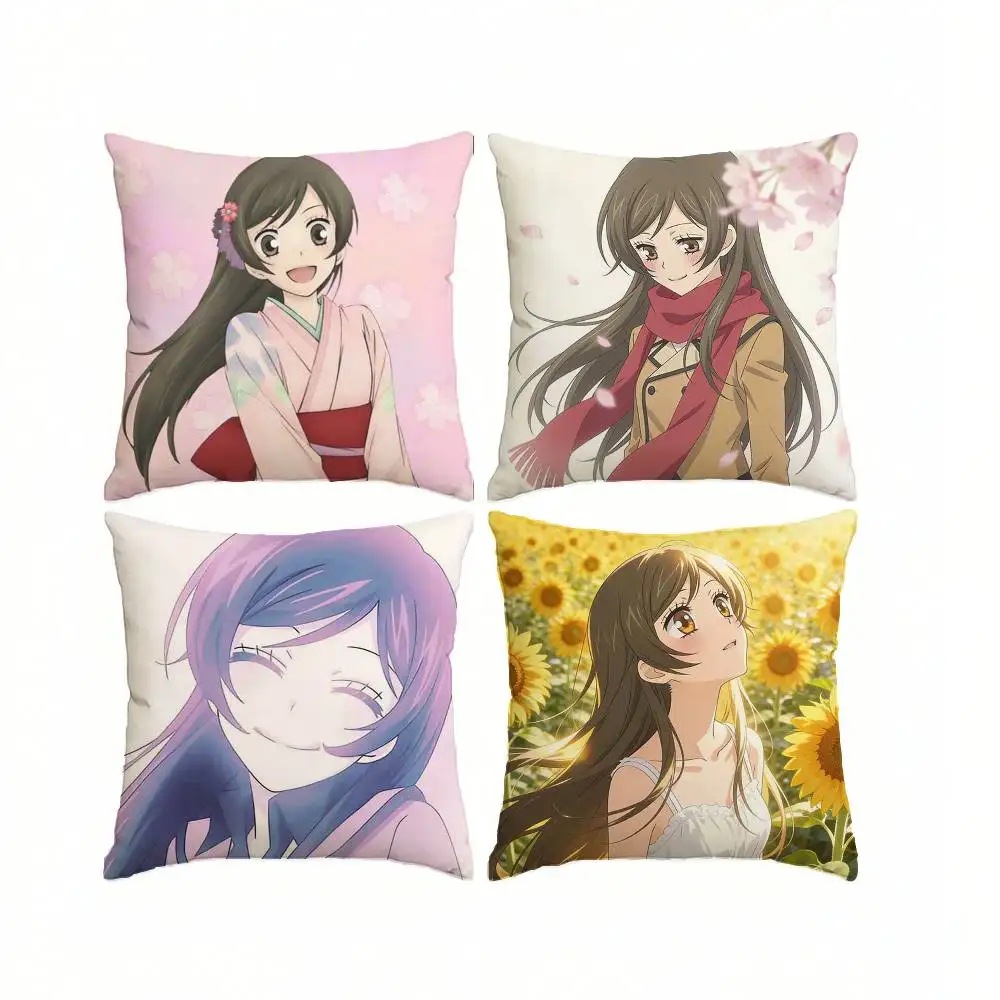 K-Kamisama Kiss Anime N-Nanami Momozono  Pillow Case Square Double-Sided Sofa Cushion Cover Bedroom Bedside Pillow