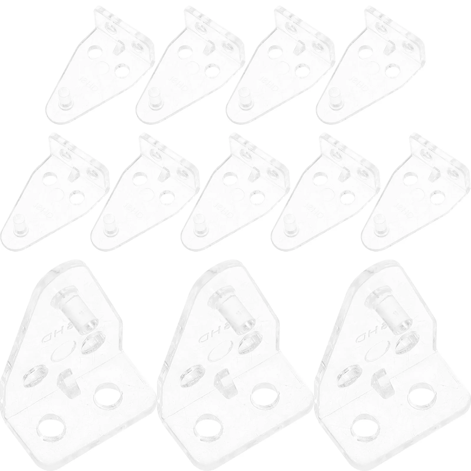 12 قطعة من دعامات الستائر البلاستيكية الشفافة، دعامة تثبيت لمعظم الستائر، سطح أملس، سهلة التركيب، عمر طويل