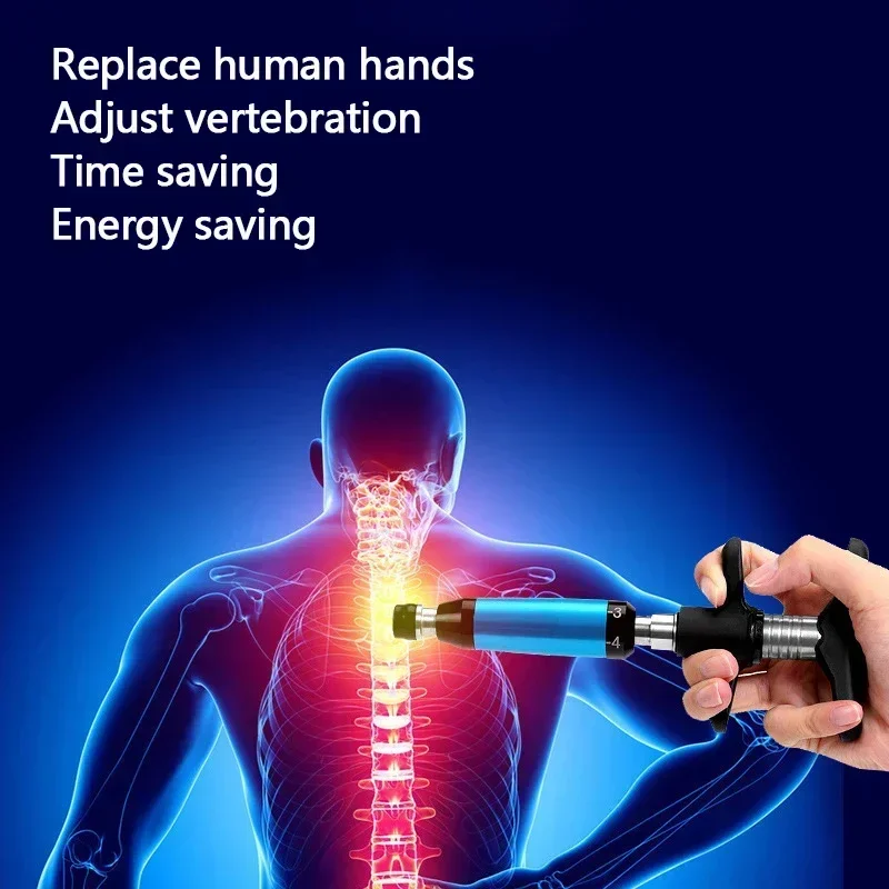 مجموعة مسدس مساج بتقويم العمود الفقري ، مصحح للعمود الفقري ، تعديل العلاج ، 6 مستويات ، 4 رؤساء ، الرعاية الصحية