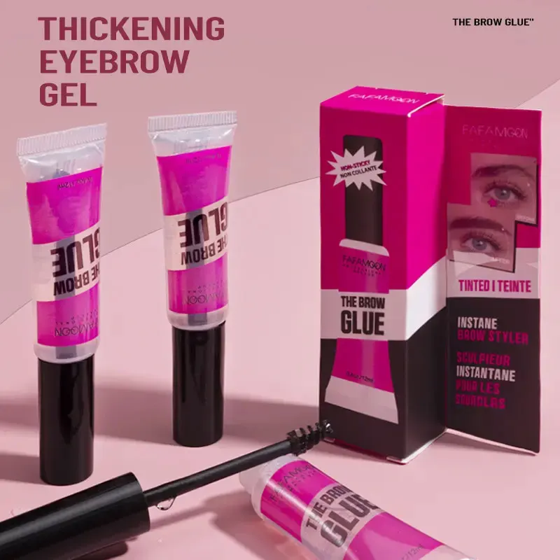 3D Eyebrow Styling Clear Eyebrow Glue Mascara Natural Long-lasting Liquid Eyebrow Enhancer Gel Waterproof Makeup