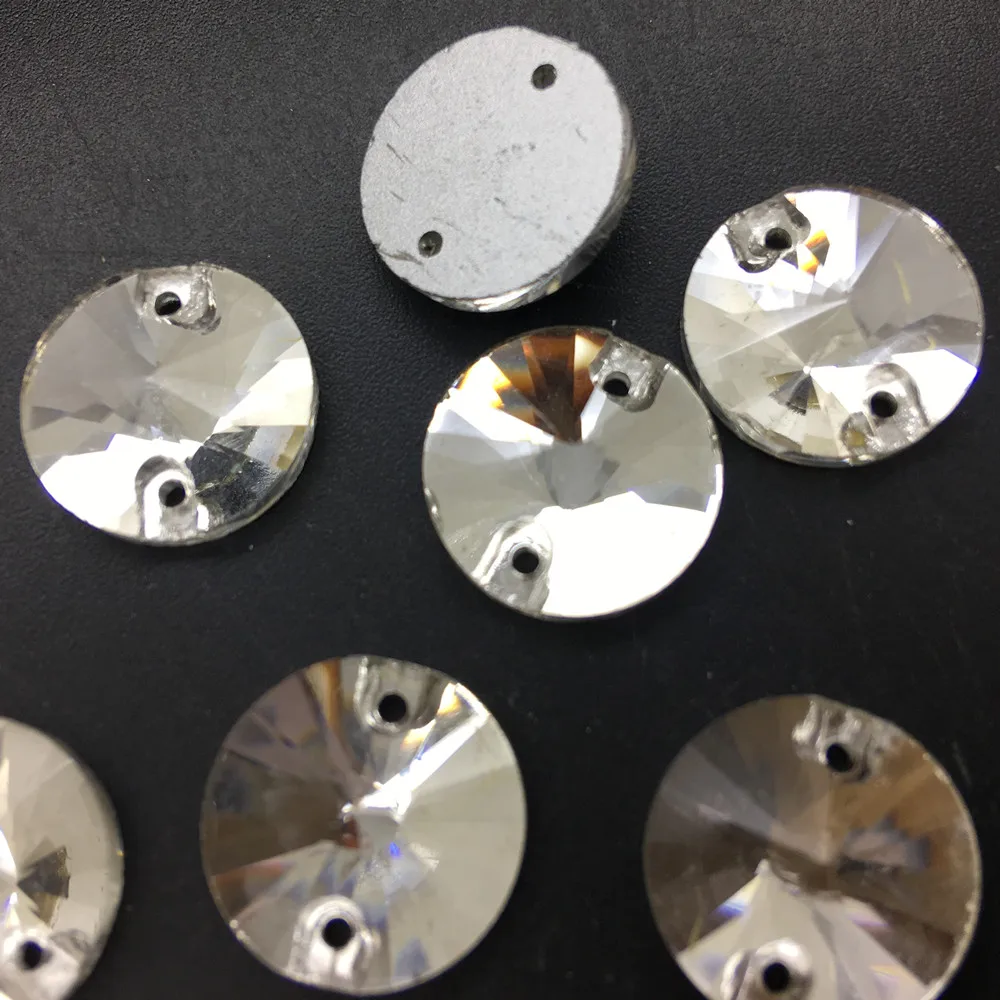 TopStone الأشكال الغنية كريستال واضح لون الزجاج الخياطة حجر الراين فلاتباك خياطة على الحجارة ستراس للملابس والاكسسوارات الأحذية #3