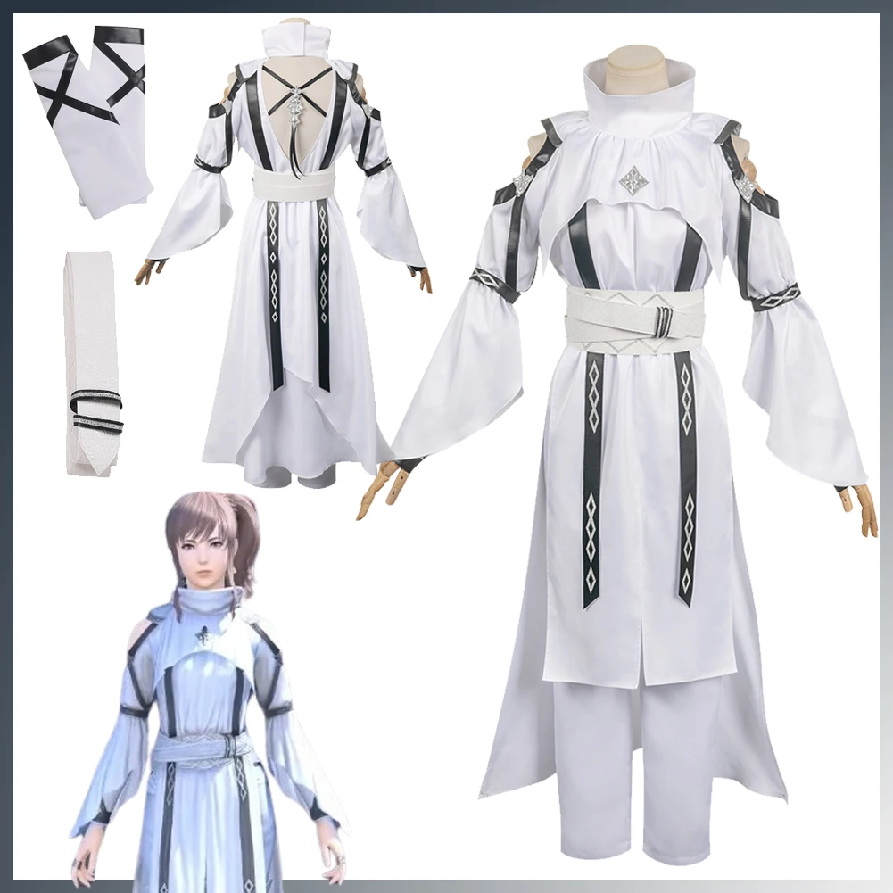 

Final Fantasy XIV Limbo Chiton Cosplay Healing Suits Game FF14 Disguise Dress Outfit Costume Adult Women Roleplay Halloween Suit