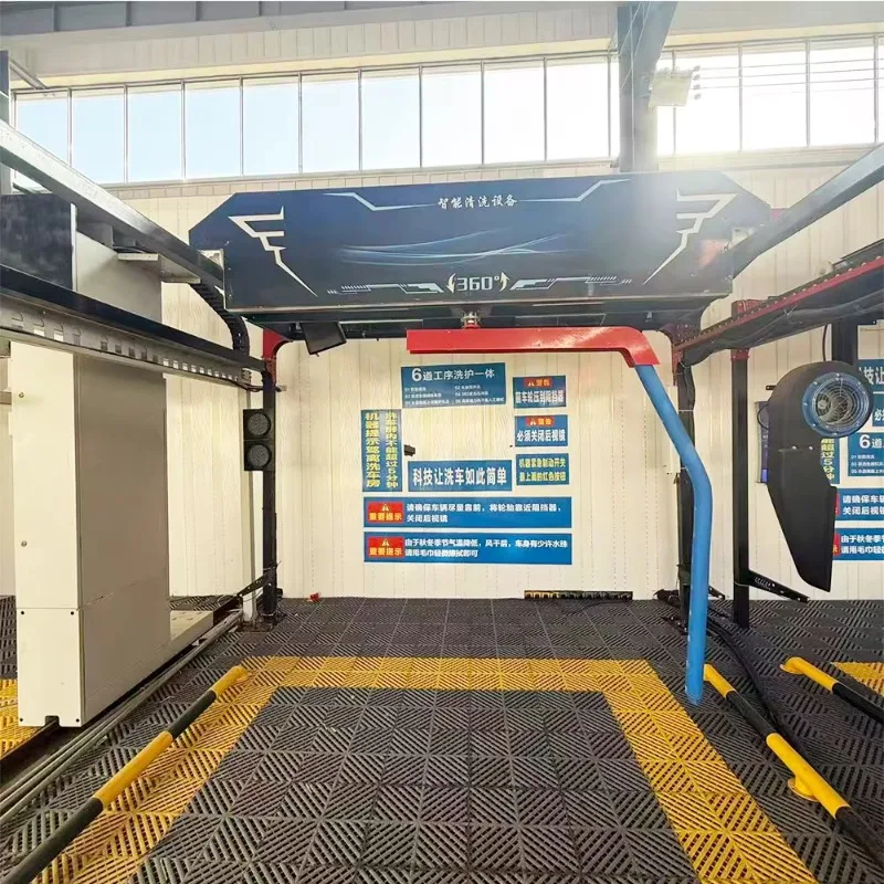 360 Degree Contactless Automatic Car Washing Machine With Spray Foam Steam And High Pressure Water Jet Function