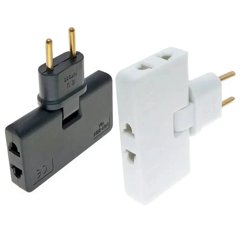 1/2/3/4Pcs Brazil Israel Plug 3 Way Splitter Mini 3 In1 Outlet Wireless Extension Power Strip AC110~250V 10A
