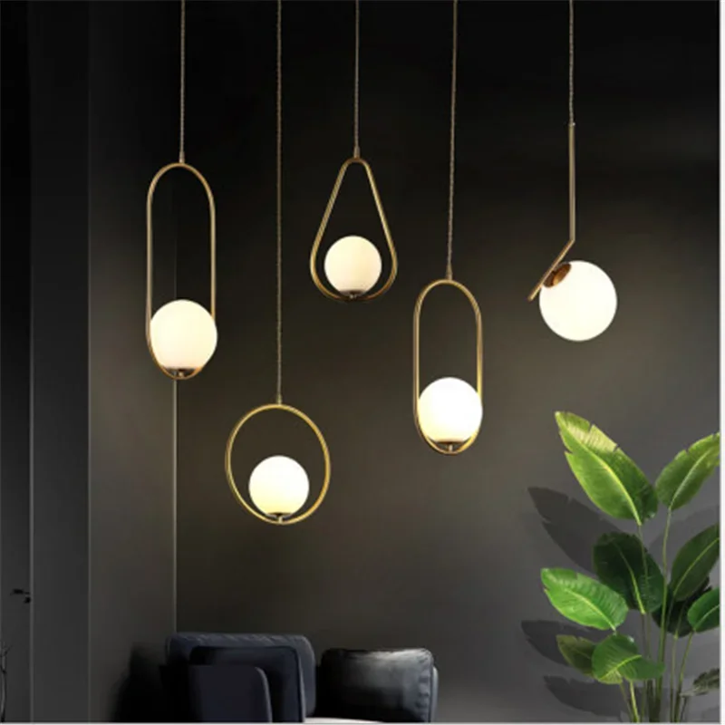 

Modern Glass Pendant Lights Modern Industrial Chandelier Kitchen Island Dining Room Bedside Hanging Lamps for Ceiling Led Lights