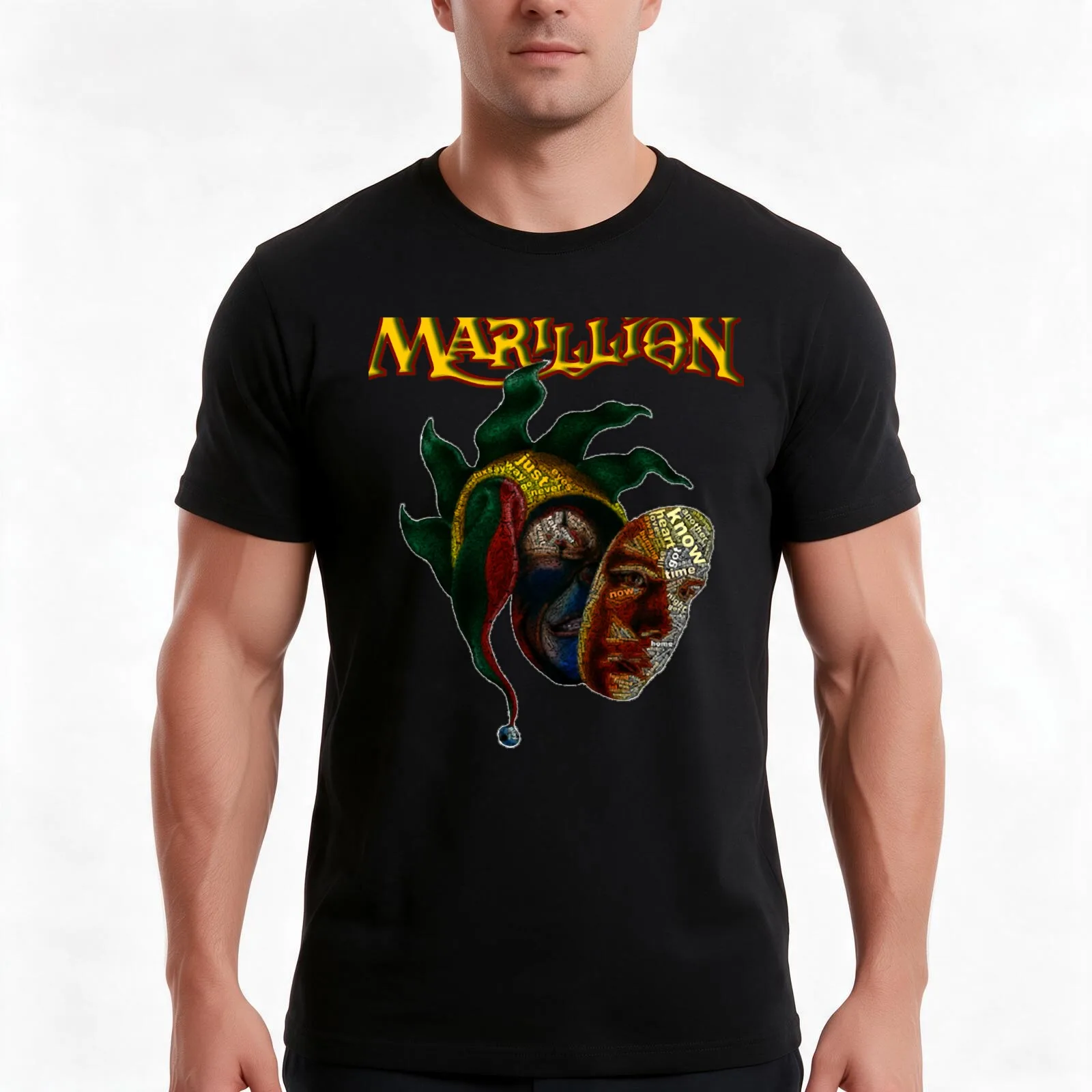 MARILLION Market Square Heroes ARTWORK T-Shirt, Summer Casual Cotton Tee, Oversized Streetwear Tops, Vintage Graphic Print