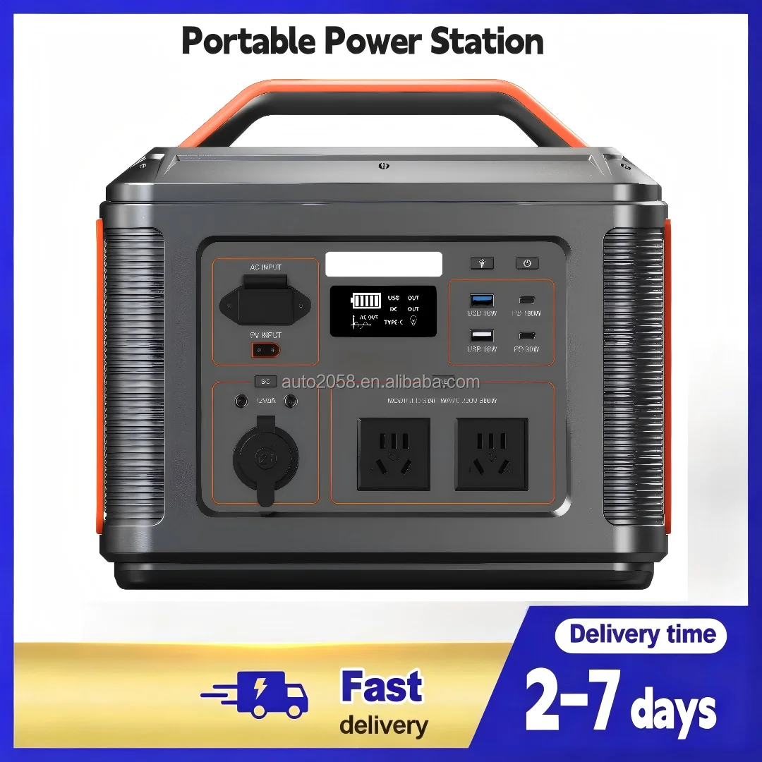 1024Wh LiFePO4 Portable Power Station 320000mAh Pure Sine Wave Solar Generator MPPT for Camping Outdoor Emergency Home Backup