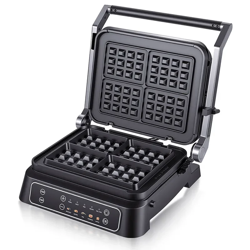Elevate your morning routine with this versatile 2-in-1 breakfast appliance, designed to streamline your cooking experience.