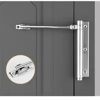 Adjustable Door Closer Aluminum Alloy Automatic  Spring  Soft Close Fire-proof  Heavy Duty  Hardware WF