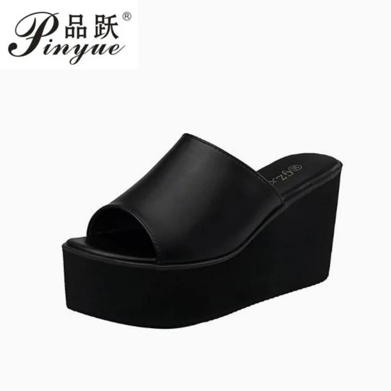 

Летние женские сандалии на танкетке, модные туфли на высоком каблуке с открытым носком, повседневная обувь для женщин, удобные пляжные туфли, размеры 34-40