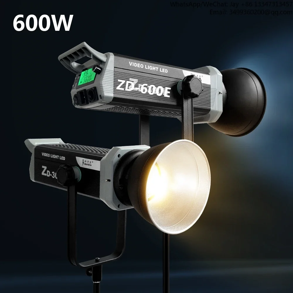 

2026Professional Foto Live Streaming Video Live Stream Camera Portable Studio Video Spotlight Lighting 600w ZD-600E