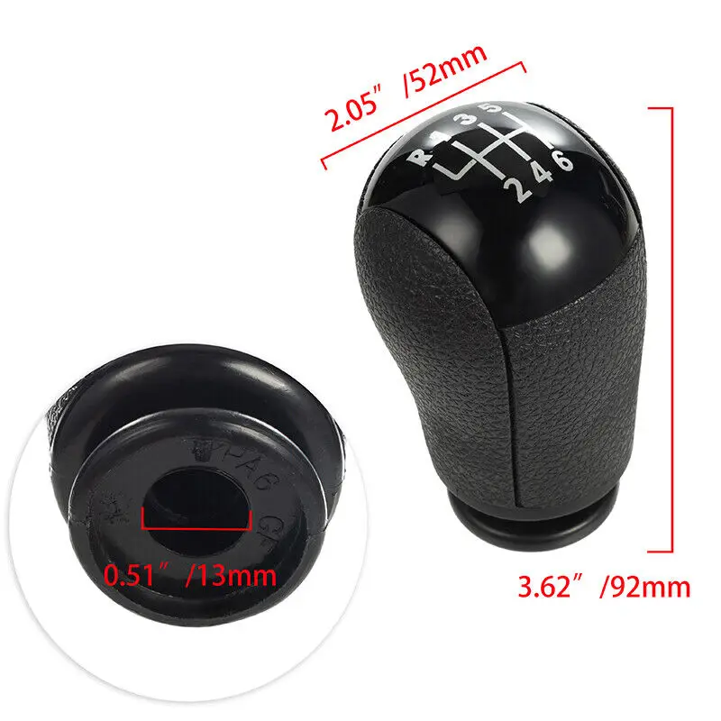 Universal Car 6-Speed Manual Gear Knob OE BR3Z7213A Fit For Ford Focus Mondeo MK3 S/C MAX Mustang