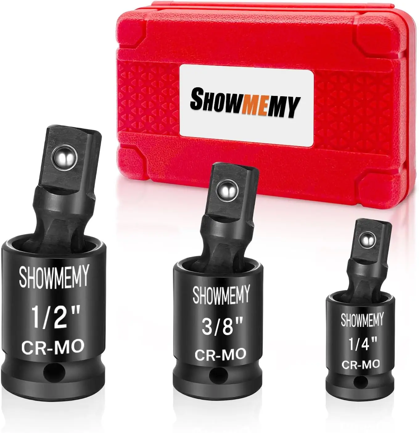 

Universal Joint-Socket, Impact Swivel Socket Set, 3-Piece, 1/4-Inch, 3/8-Inch, 1/2-Inch Drive Set.…