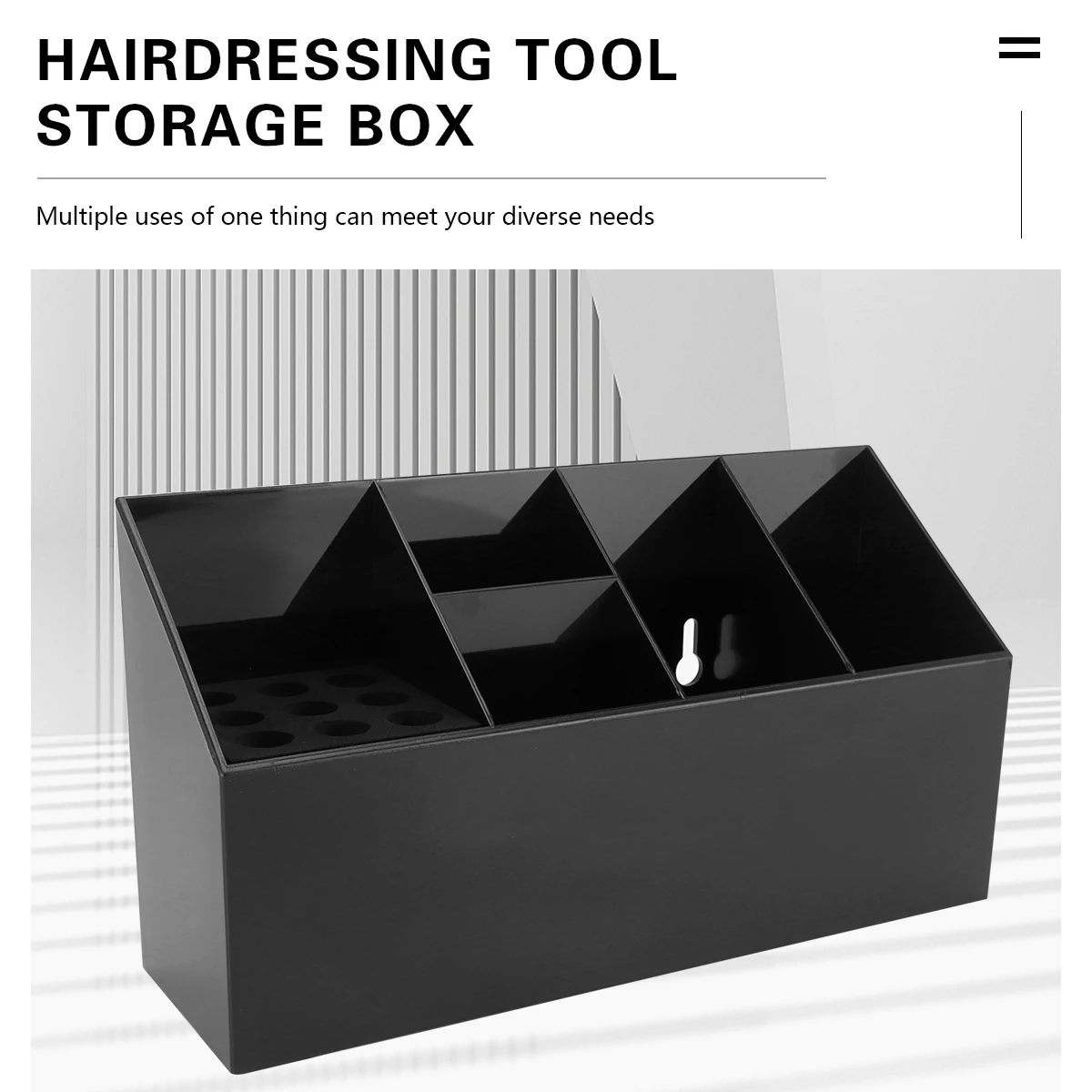 Barber Store Organizing Storage Box Salon Barber Tool Rack Scissors Storage Sponge Storage Case Styling Accessories Tools