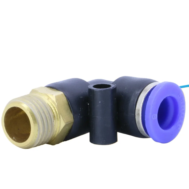 Pneumatic trachea quick plug connector threaded elbow PL8-02/4-M5/6-01/10 - 03/16/12 - 04