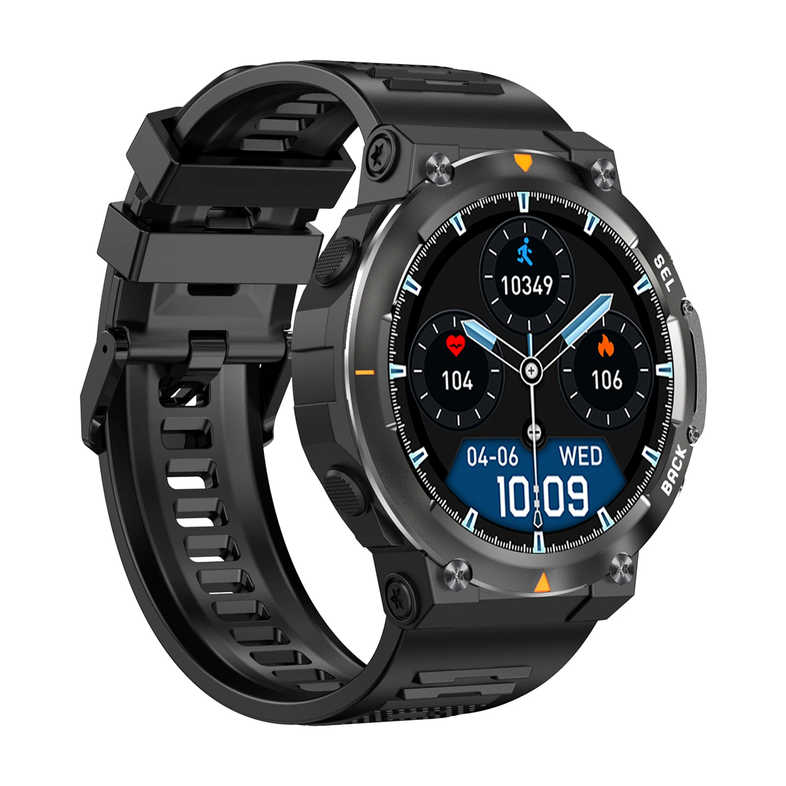 Pulsera Inteligente, Reloj Deportivo con Pantalla Táctil AMLOED de 1.43 Pulgadas, Control por Gestos, Monitor de Actividad Física, Monitor de Sueño/Frecuencia Cardíaca
