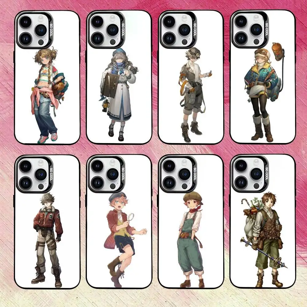 

Cartoon Fashion E-Explorer Phone Case For iPhone 17,16,15,14,13,12,11 Plus,Pro Max,XS,Colored Silver Plated Inside Cover