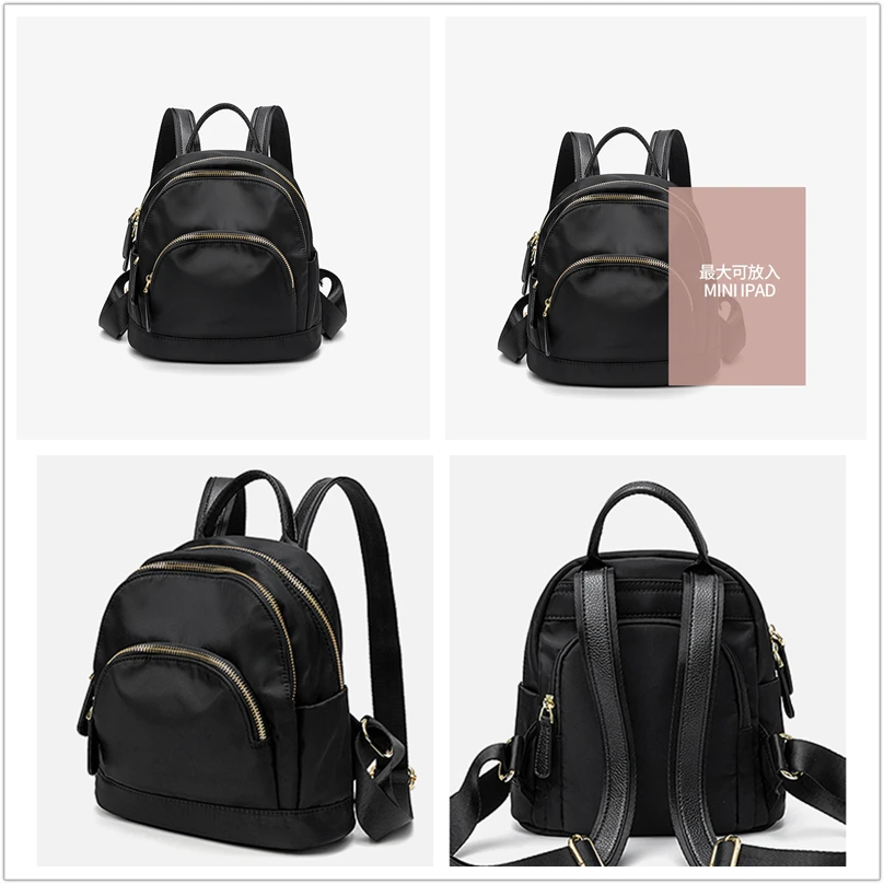 Mała torba podróżna Kobieta Mini Śliczne torby Plecaki z tkaniny Oxford dla dziewczynek Oryginalny design Casual Canvas Bagbacks Moda Codzienne użytkowanie