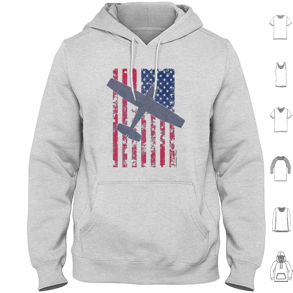 

Серия American Pilots Skyhawk & Old Glory Толстовки с длинным рукавом Американские пилоты Флаг США 4 июля Четвертое июля