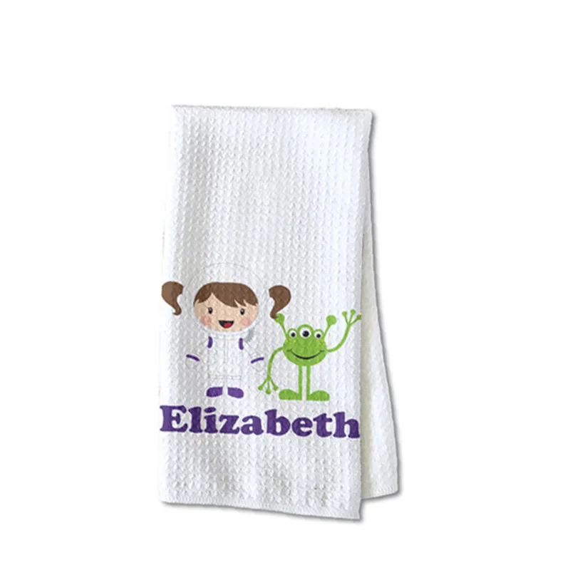 10pcs Face Towels Sublimation DIY White Blank Polyester Tea And Saliva Towel