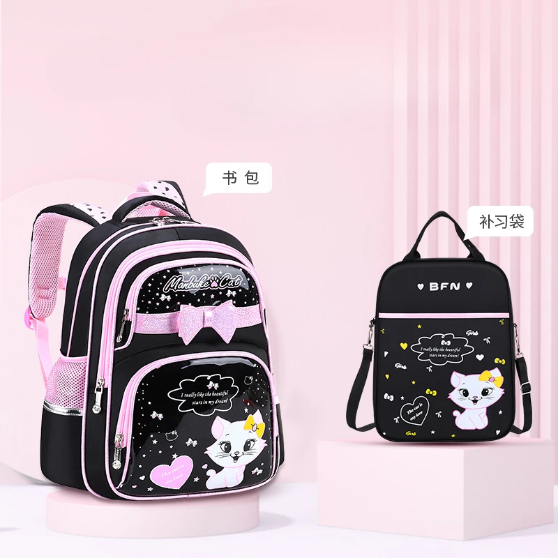 Disney cartoon  Mary Cat School Bags Backpack  Girls and Boys Cute lady Shoulder Bag gift