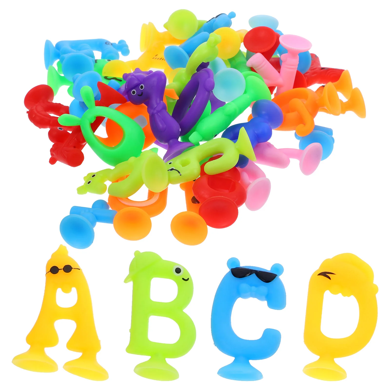 Letter Fun Bath Letters Toys Suction Alphabet Early Educational Child