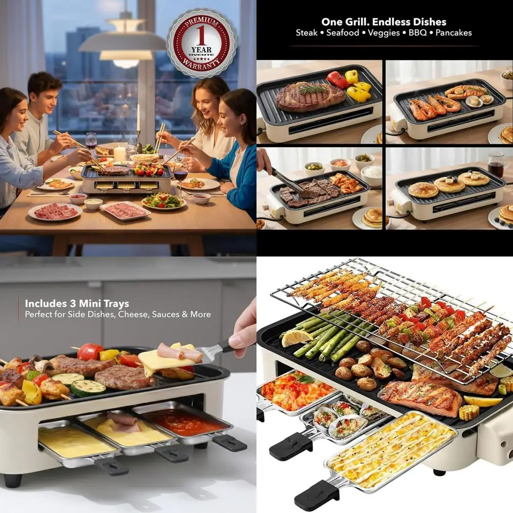 

Бездымный домашний гриль и набор ракеток мощностью 1500 Вт, съемная пластина с антипригарным покрытием, регулируемая температура, можно мыть в посудомоечной машине, бежевый BQR1502B