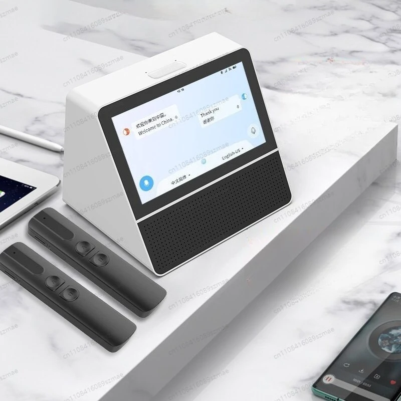 7-inch dual-screen translation device, supports 121 languages, for hotel front desk, airport and business use