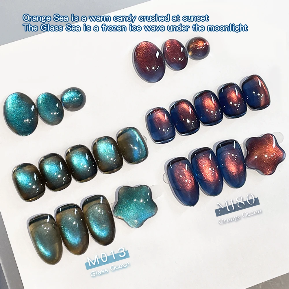 Kania 5 مللي 2025 موضة جديدة القط العين هلام طلاء الأظافر البرتقال الزجاج لون البحر المغناطيسي التدرج الخريف والشتاء مسمار الفن لوازم