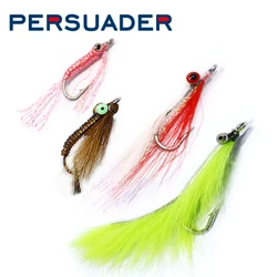 4pcs pack fly fishing crazy charlie saltwater flies 2#4#shrimp crayfish pattern Fast Sink Bonefish Permit Tarpon Fishing Lures