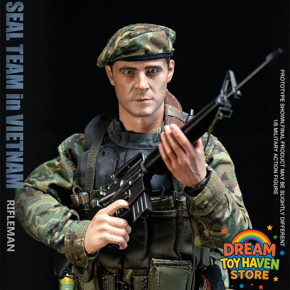 ‌UJINDOU UD9055 1/6 Scale Male Soldier US Navy SEAL Rifleman Vietnam War Era 12Inch Action Figure Model Toys Collection